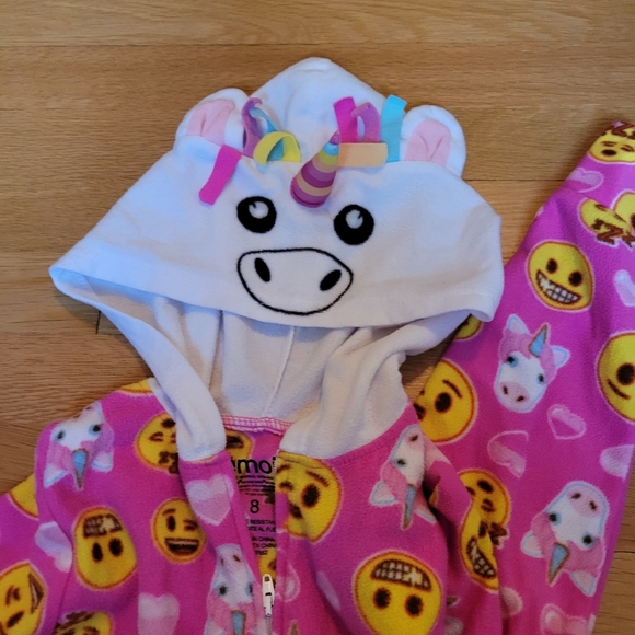 Emoji onesie sleeper sz 8 - Picture 2 of 5